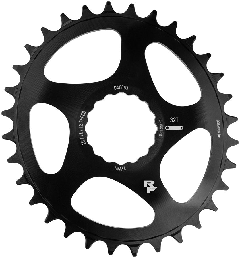 RaceFace Narrow Wide Oval Chainring: Direct Mount CINCH 28t Black-Goodwynn'sGoodwynn's