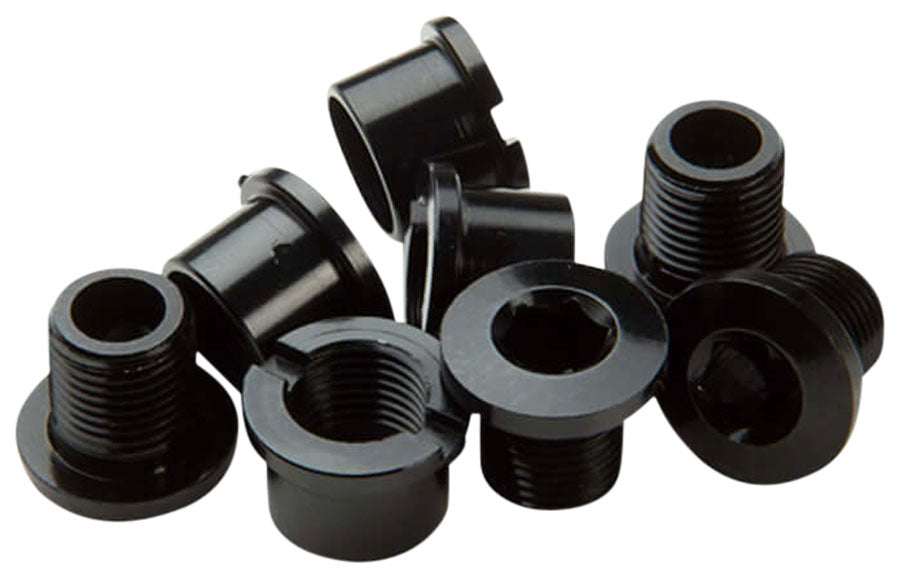 RaceFace Chainring Bolt/Nut Set - M8 x 8.5mm Hex  Aluminum  Black Set of 4-Goodwynn'sGoodwynn's