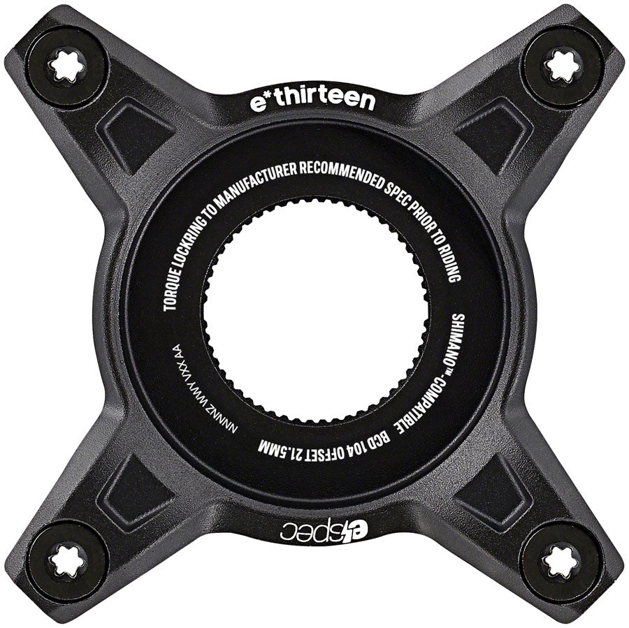 e*thirteen e*spec 104BCD Aluminum Direct Mount Spider - 104BCD 55mm CL Incl. Bolts Shimano EP8 BLK-Goodwynn'sGoodwynn's