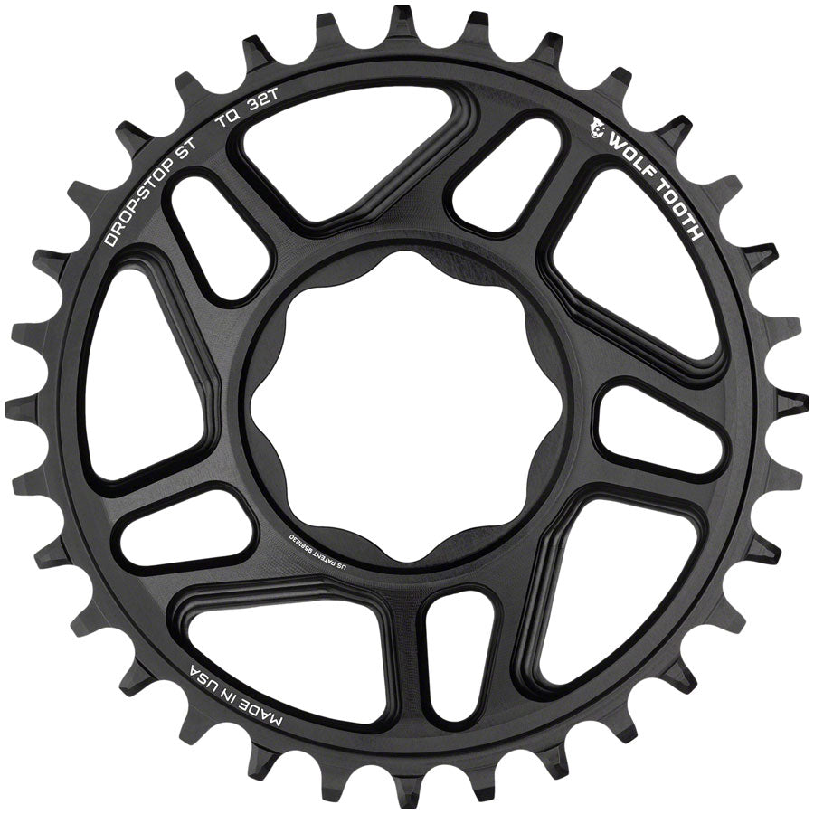 Wolf Tooth Trek TQ Direct Mount Chainring - Drop-Stop ST 32T Black-Goodwynn'sGoodwynn's
