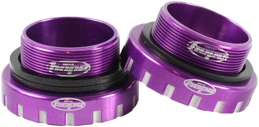 Hope BSA30 Threaded Bottom Bracket - 68/73/83/100/120mm For 30mm Spindle Stainless Purple-Goodwynn'sGoodwynn's