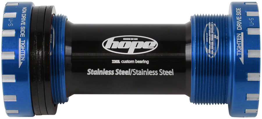 Hope BSA Threaded Bottom Bracket - 68/73mm For 24mm Spindle Stainless Blue-Goodwynn'sGoodwynn's