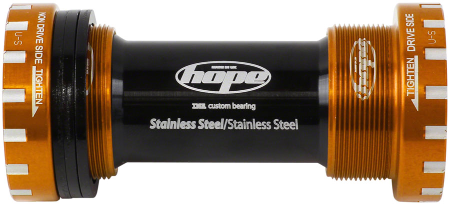 Hope BSA Threaded Bottom Bracket - 68/73mm For 24mm Spindle Stainless Orange-Goodwynn'sGoodwynn's
