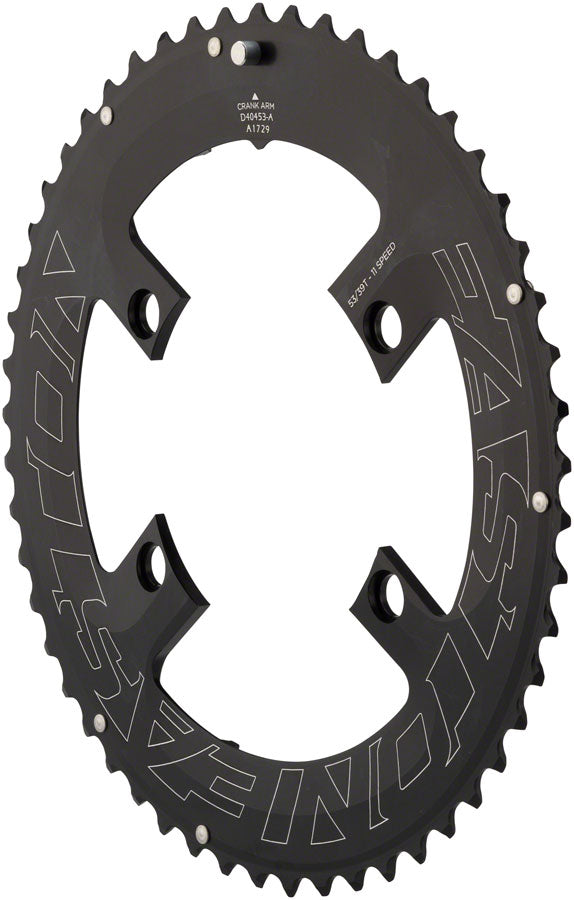 Easton Asymmetric Chainring: 4-Bolt 11-Speed 53t Black-Goodwynn'sGoodwynn's