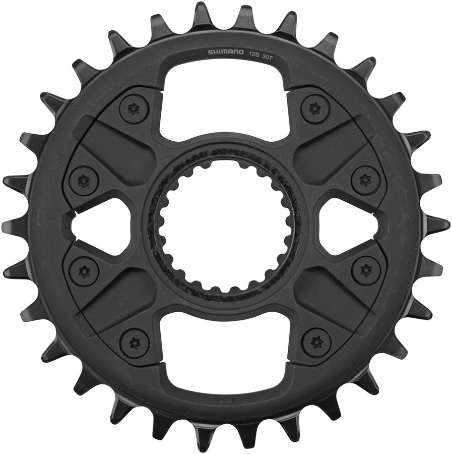 Shimano Deore FC-M6100-1 Direct Mount Chainring - 30t 12-Speed Black-Goodwynn'sGoodwynn's