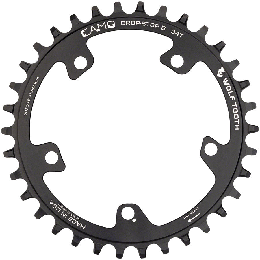 Wolf Tooth CAMO Aluminum Chainring - 32t Wolf Tooth CAMO Mount Drop-Stop B BLK-Goodwynn'sGoodwynn's