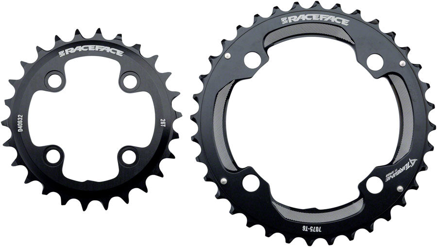 RaceFace Turbine 11-Speed Chainring: 64/104mm BCD 26/36t Black-Goodwynn'sGoodwynn's