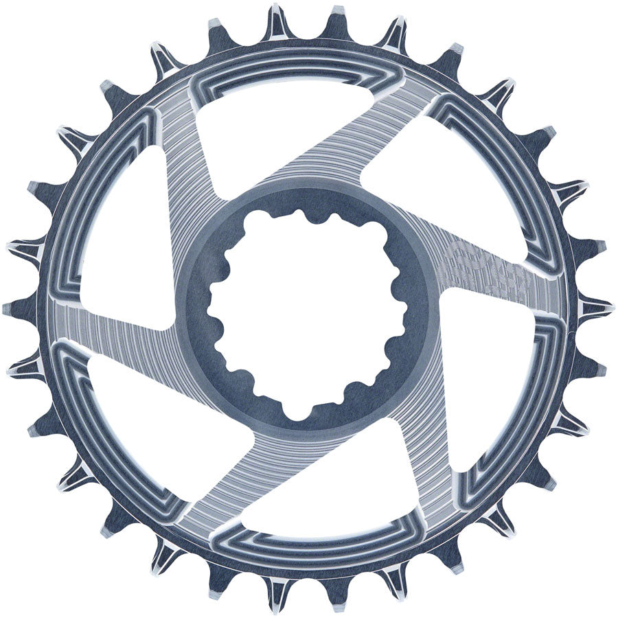 e*thirteen Helix R Guidering - 30t 11/12-Speed 3mm Offset SRAM 3-Bolt DM Gray-Goodwynn'sGoodwynn's