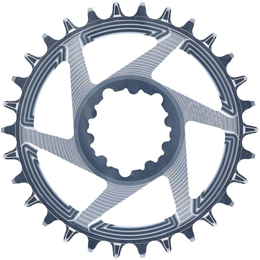 e*thirteen Helix R Guidering - 30t 11/12-Speed 3mm Offset SRAM 3-Bolt DM Gray-Goodwynn's