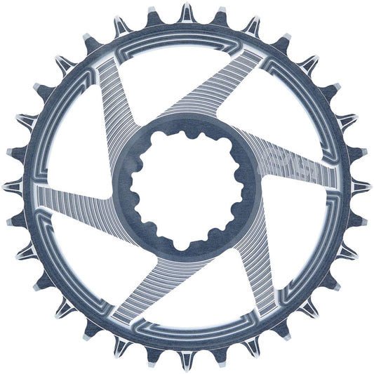 e*thirteen Helix R Guidering - 34t 11/12-Speed 3mm Offset SRAM 3-Bolt DM Gray-Goodwynn's