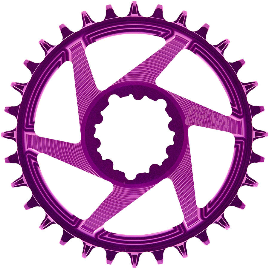 e*thirteen Helix R Guidering - 34t 11/12-Speed 3mm Offset SRAM 3-Bolt DM Eggplant-Goodwynn'sGoodwynn's