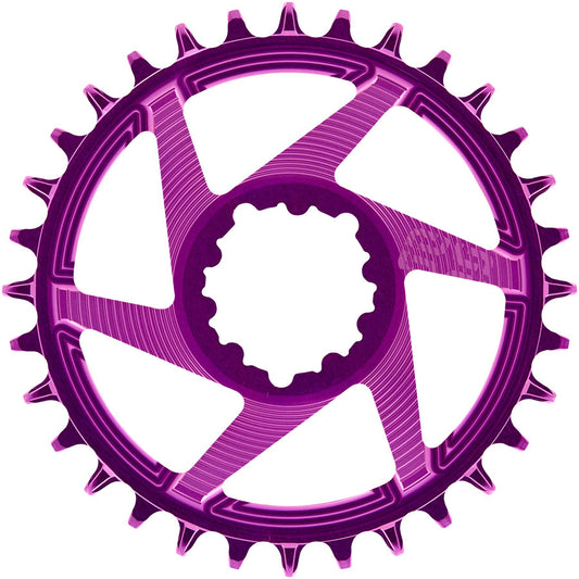 e*thirteen Helix R Guidering - 34t 11/12-Speed 3mm Offset SRAM 3-Bolt DM Eggplant-Goodwynn's
