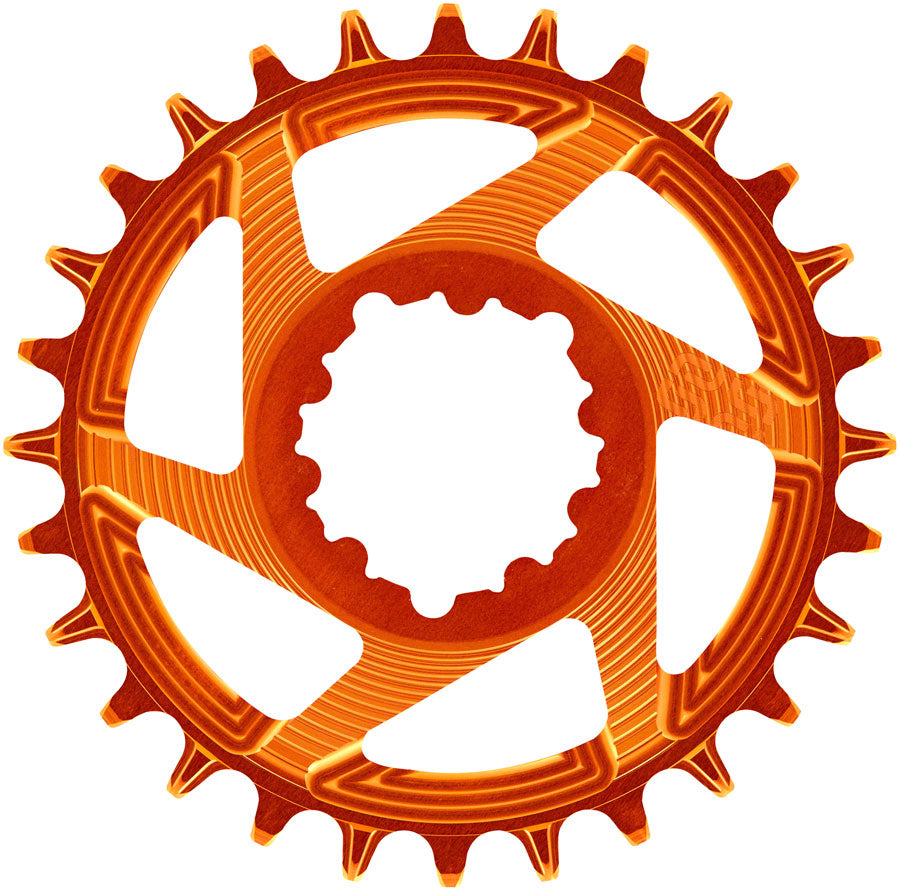 e*thirteen Helix R Guidering - 28t 11/12-Speed 3mm Offset SRAM 3-Bolt DM Naranja-Goodwynn'sGoodwynn's