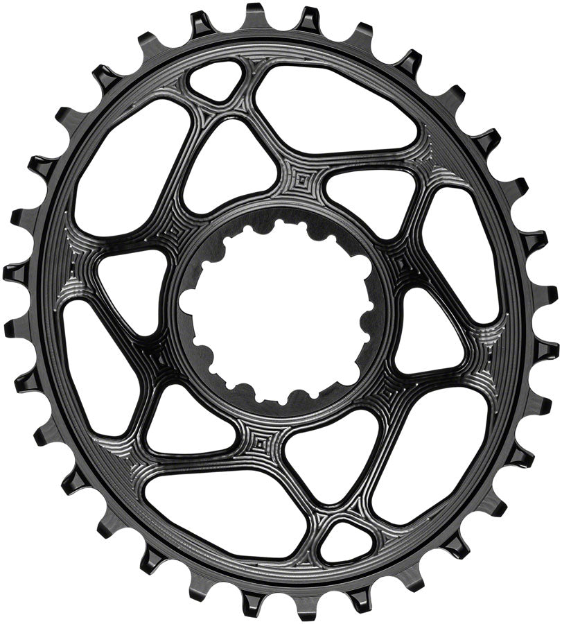 absoluteBLACK Oval Narrow-Wide Direct Mount Chainring - 32t SRAM 3-Bolt Direct Mount 3mm Offset BLK-Goodwynn'sGoodwynn's