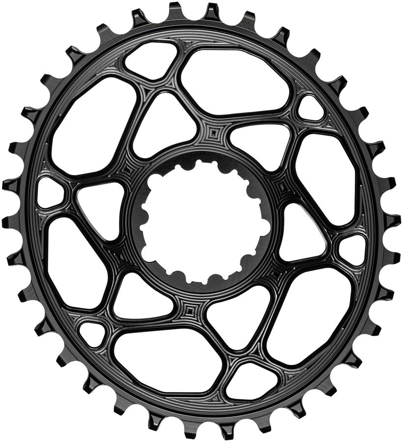 absoluteBLACK Oval Narrow-Wide Direct Mount Chainring - 36t SRAM 3-Bolt Direct Mount 3mm Offset BLK-Goodwynn'sGoodwynn's