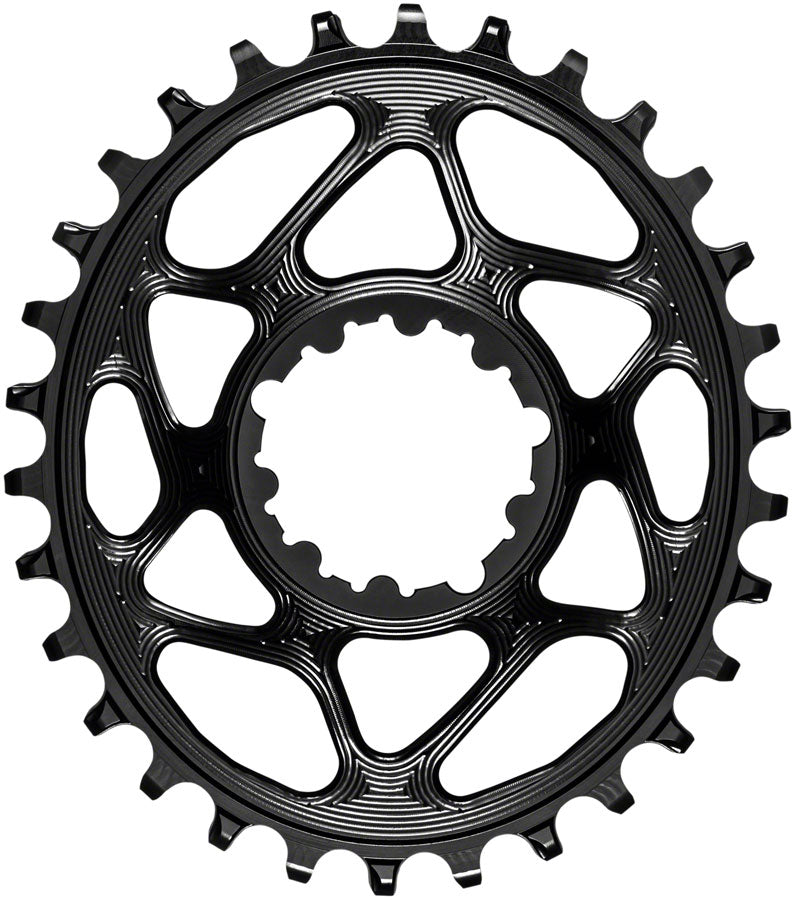 absoluteBLACK Oval Narrow-Wide Direct Mount Chainring - 30t SRAM 3-Bolt Direct Mount 6mm Offset BLK-Goodwynn'sGoodwynn's