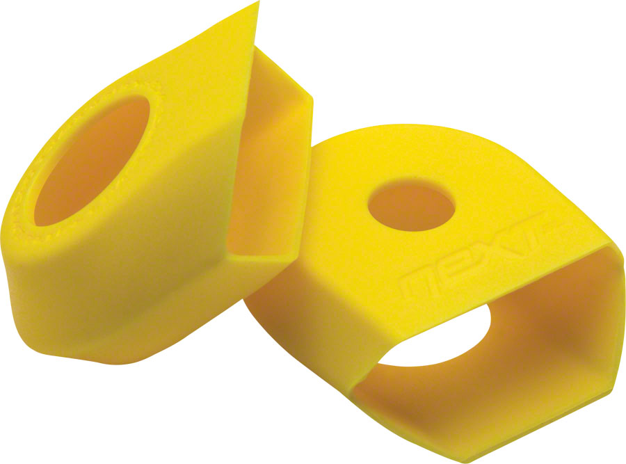 RaceFace Crank Boots: For Next SL G4 Cranks 2-Pack Yellow-Goodwynn'sGoodwynn's