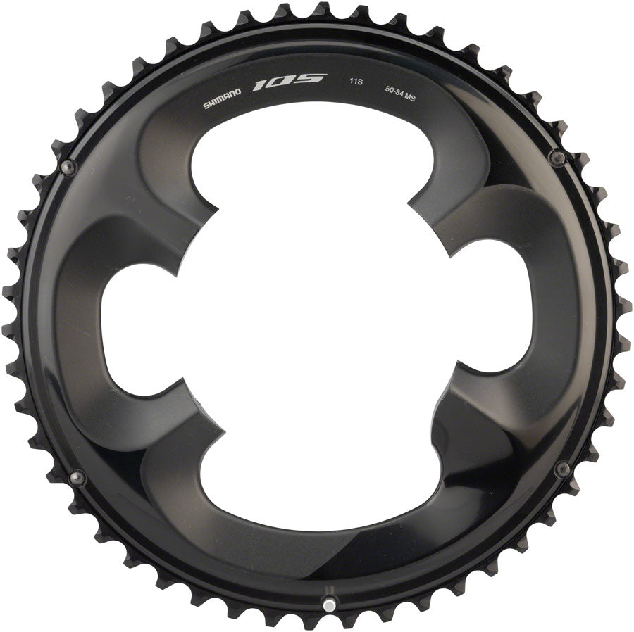 Shimano 105 FC-R7000 50t 4x110 bcd Asymmetric Chainring Black-Goodwynn'sGoodwynn's