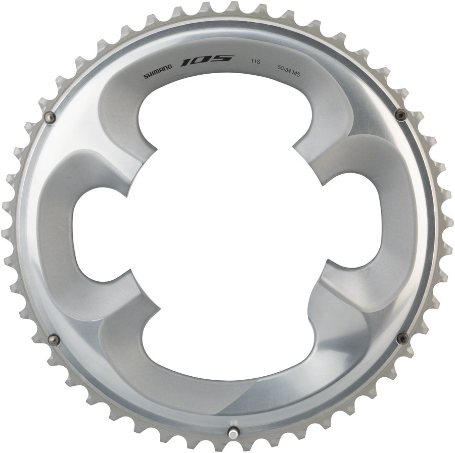 Shimano 105 FC-R7000 50t 4x110 bcd Asymmetric Chainring Silver-Goodwynn'sGoodwynn's