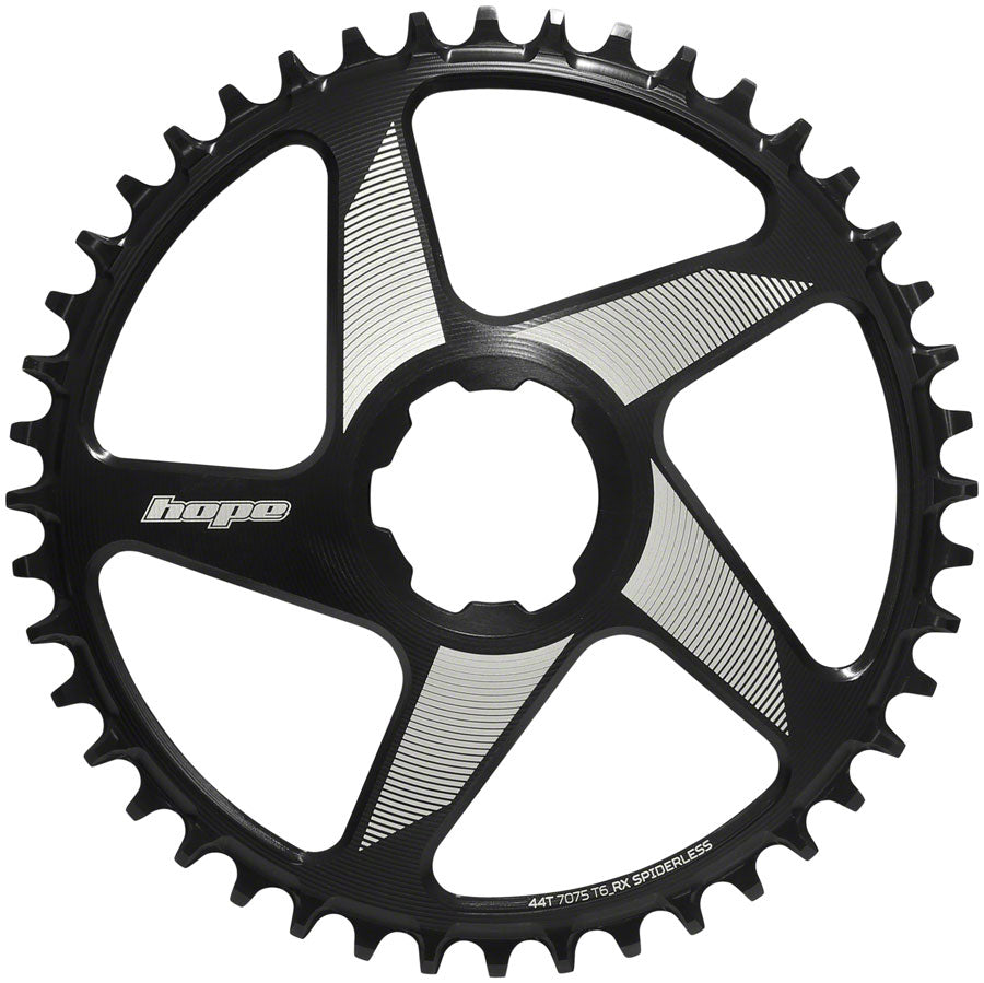 Hope RX Spiderless Chainring - 44t Hope Direct Mount Black-Goodwynn'sGoodwynn's
