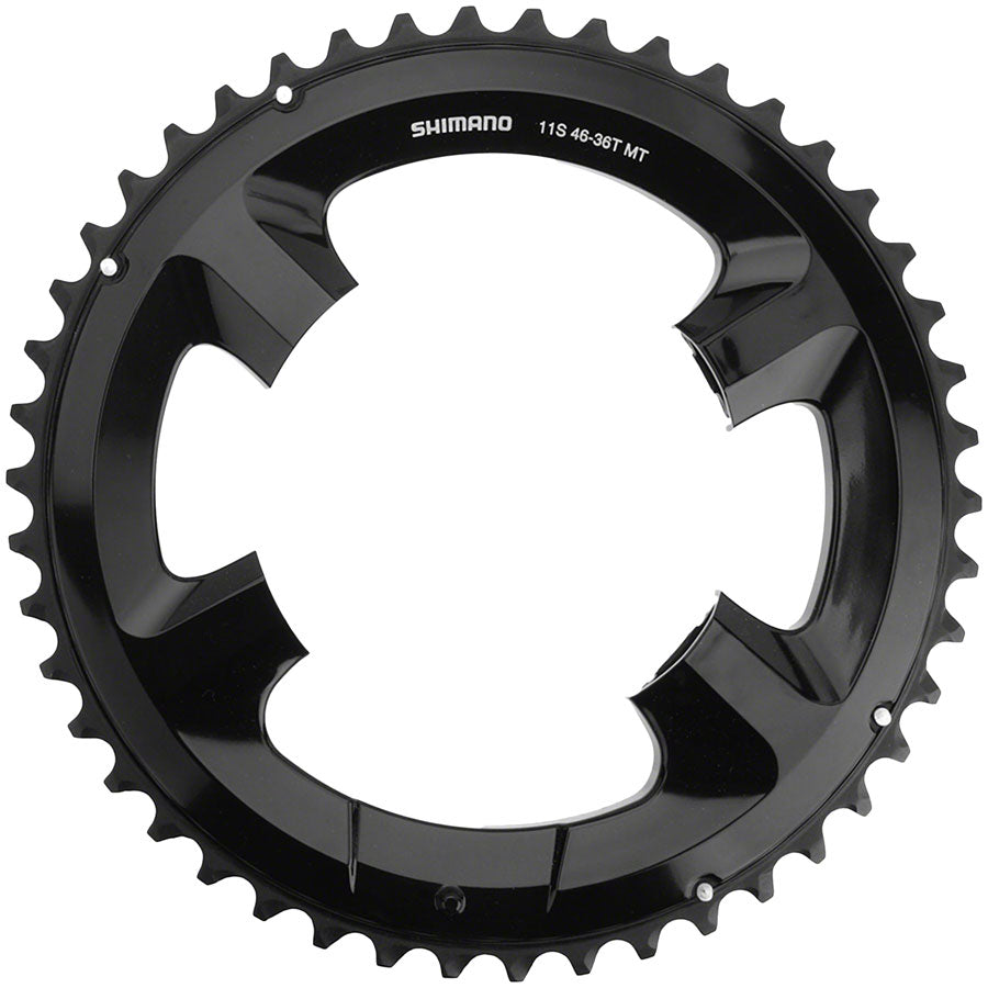 Shimano FC-RS510 Chainring - 46t Asymmetric 110mm BCD Black-Goodwynn'sGoodwynn's