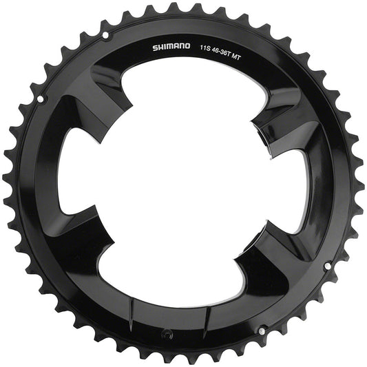Shimano FC-RS510 Chainring - 46t Asymmetric 110mm BCD Black-Goodwynn's