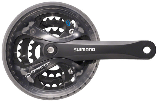 Shimano Acera FC-M361 Crankset - 175mm 7/8-Speed 48/38/28t 104/64 BCD Square Taper JIS Spindle Interface BLK-Goodwynn's