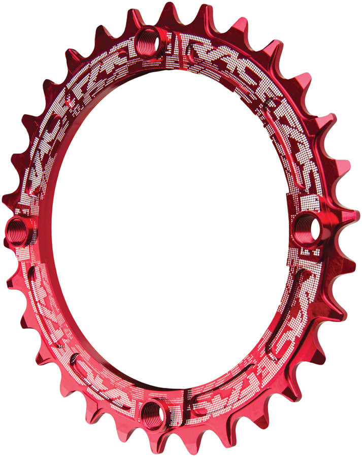 RaceFace Narrow Wide Chainring: 104mm BCD 30t Red-Goodwynn'sGoodwynn's