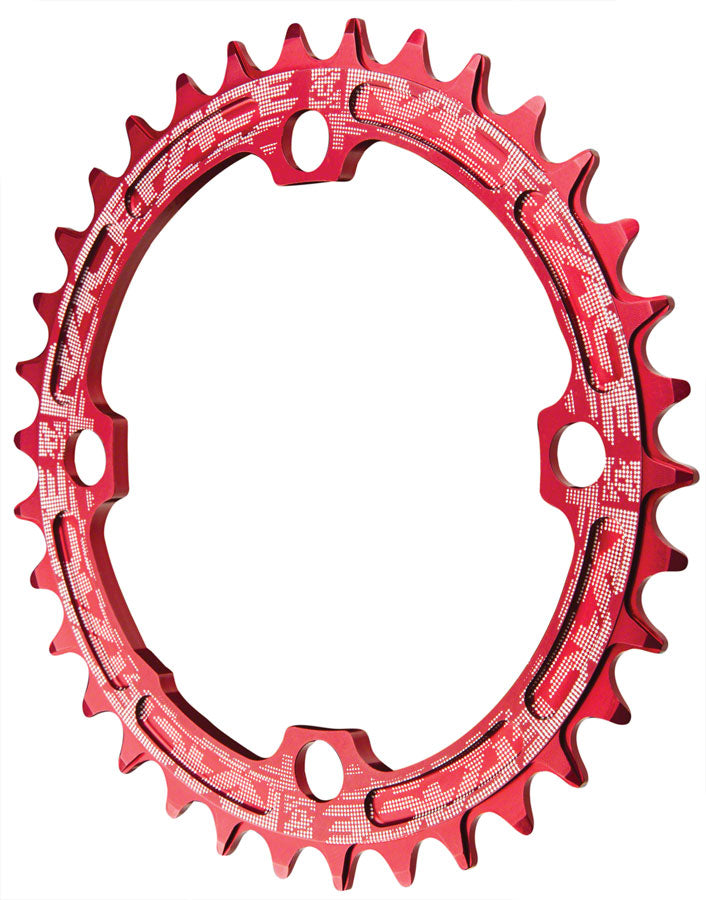 RaceFace Narrow Wide Chainring: 104mm BCD 38t Red-Goodwynn'sGoodwynn's