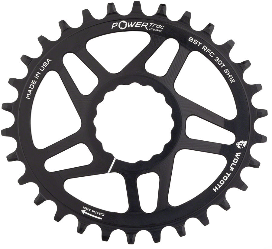 Wolf Tooth Elliptical Direct Mount Chainring - 30t RaceFace CINCH Boost Drop-Stop ST Shimano 12 Speed HG+ BLK-Goodwynn'sGoodwynn's