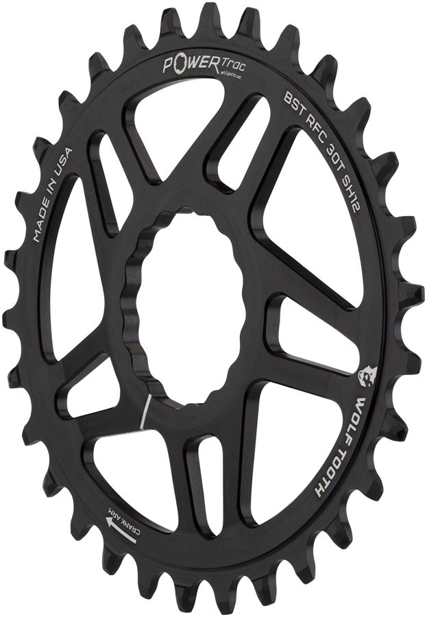 Wolf Tooth Elliptical Direct Mount Chainring - 30t RaceFace CINCH Boost Drop-Stop ST Shimano 12 Speed HG+ BLK-Goodwynn'sGoodwynn's