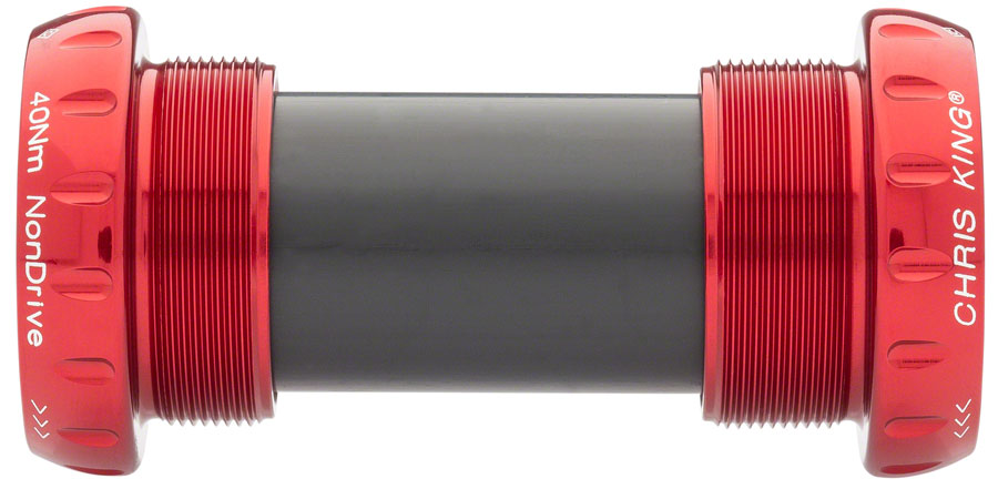 Chris King ThreadFit 24 Bottom Bracket Fit Kit 4 - English For Shimano Hollowtech II Red-Goodwynn'sGoodwynn's