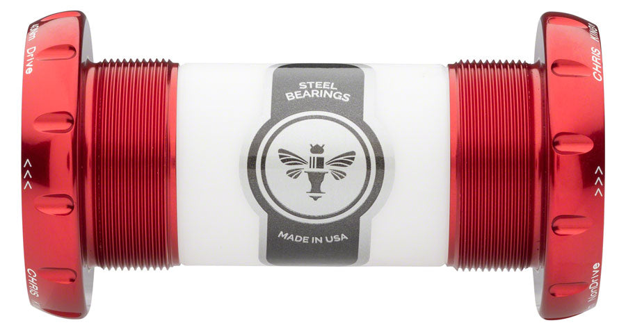 Chris King ThreadFit 30 Bottom Bracket Fit Kit 3 - English For 30mm Spindles Red-Goodwynn'sGoodwynn's