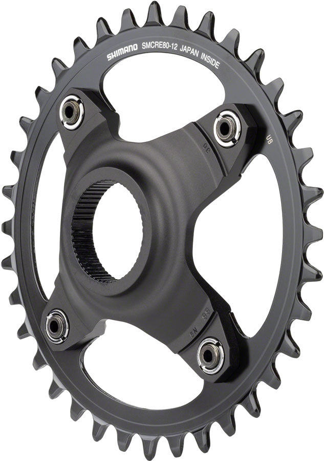 Shimano STEPS SM-CRE80-12-B Chainring - 36T Without Chainguard 55mm Chainline BLK-Goodwynn'sGoodwynn's
