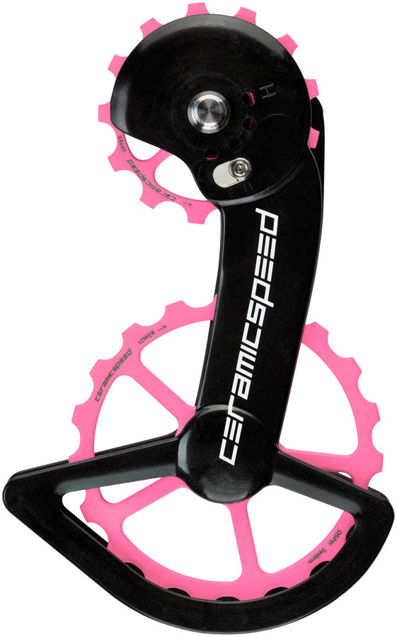 CeramicSpeed OSPW X Pulley Wheel System Shimano GRX/RX 2x11 - Coated Races Alloy Pulley Carbon Cage Pink Cerakote-Goodwynn'sGoodwynn's
