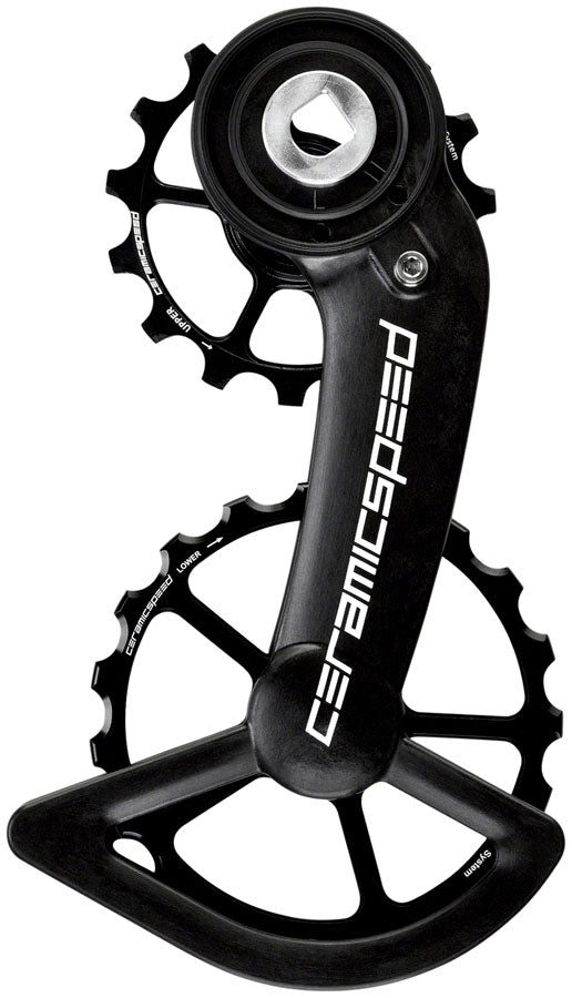 CeramicSpeed OSPW Pulley Wheel System SRAM Red/Force AXS - Coated Races Alloy Pulley Carbon Cage BLK-Goodwynn'sGoodwynn's