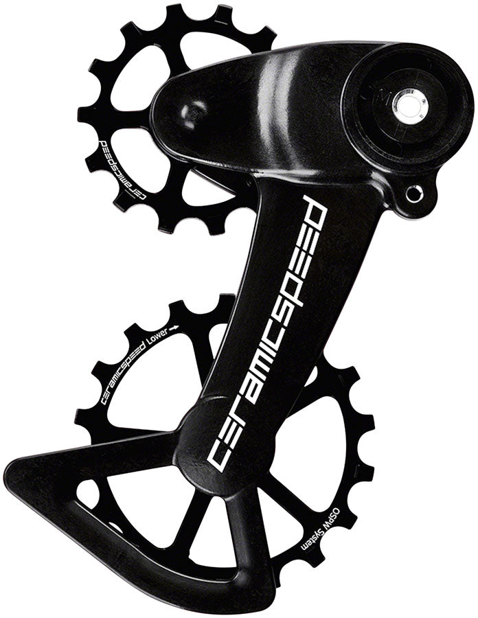 CeramicSpeed OSPW X Pulley Wheel System SRAM Eagle AXS - Coated Races Alloy Pulley Carbon Cage BLK-Goodwynn'sGoodwynn's