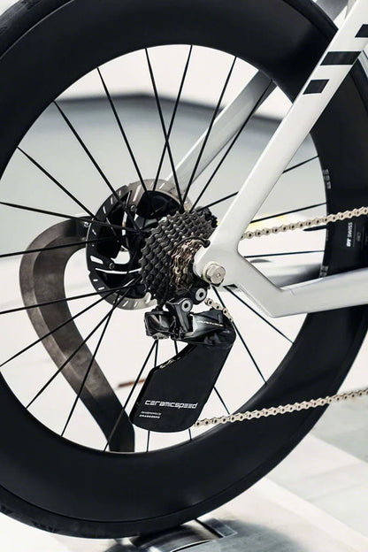 CeramicSpeed OSPW Pulley Wheel Aero System Shimano 9200/9250 8100/8150 - Coated Races Alloy Pulley Carbon Cage BLK