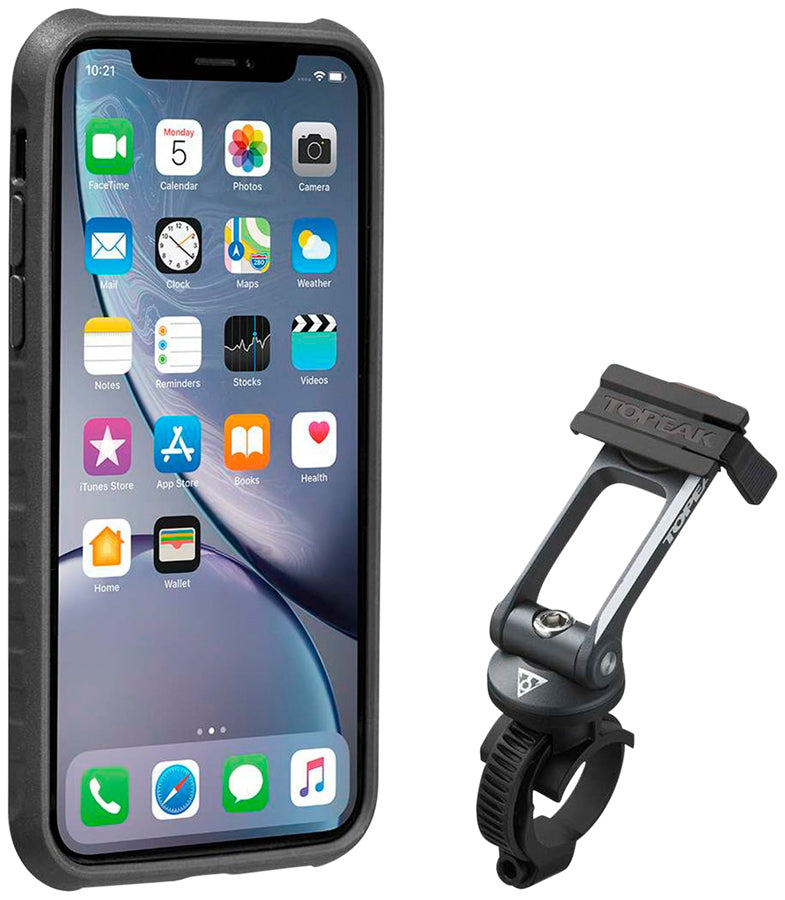 Topeak Ridecase with Mount - Fits iPhone XR Black/Gray-Goodwynn'sGoodwynn's