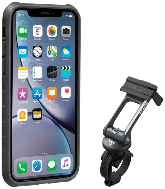 Topeak Ridecase with Mount - Fits iPhone XR Black/Gray-Goodwynn's