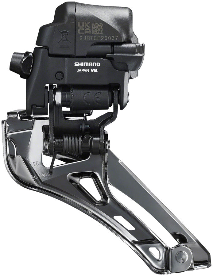 Shimano Ultegra FD-R8150 Di2 Front Derailleur - 2x12-Speed Braze-on Down Swing For 50-54t Max BLK/Silver-Goodwynn'sGoodwynn's