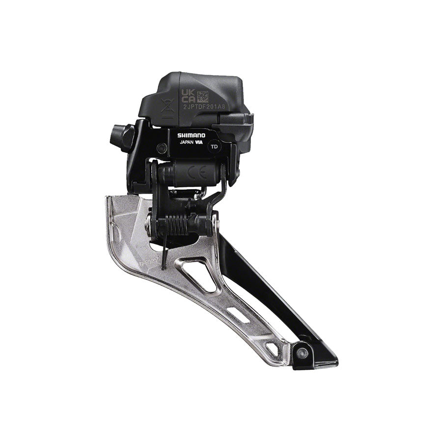 Shimano Dura-Ace FD-R9250 Di2 Front Derailleur - 2x12-Speed Braze-on Down Swing For 50-55t Max BLK/Silver-Goodwynn'sGoodwynn's