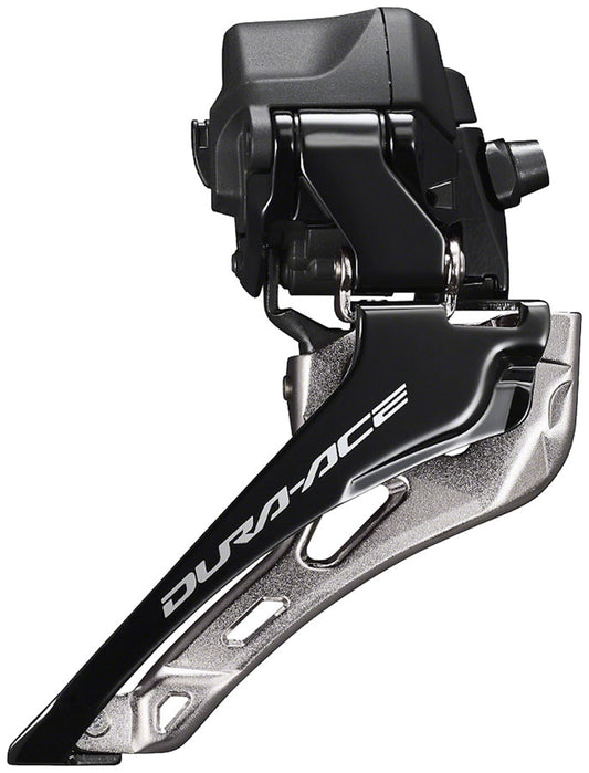 Shimano Dura-Ace FD-R9250 Di2 Front Derailleur - 2x12-Speed Braze-on Down Swing For 50-55t Max BLK/Silver-Goodwynn's