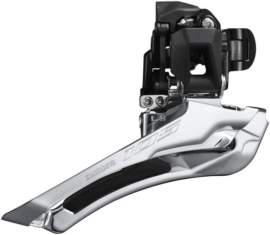 Shimano 105 FD-R7100-BL Front Derailleur - 12-Speed Double 34.9mm Band Clamp Down-Swing Down-Pull 52t Max-Goodwynn's