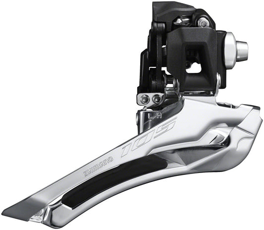 Shimano 105 FD-R7100-F Front Derailleur - 12-Speed Double Braze-On Down-Swing Down-Pull 52t Max-Goodwynn's