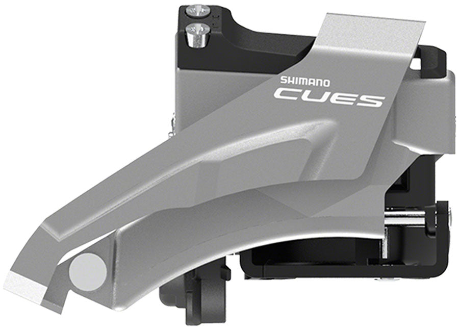 Shimano CUES FD-U4000-L Front Derailleur - 9/10-Speed Double Top-Swing Low Clamp Mount 36/40t Max BLK/Silver-Goodwynn'sGoodwynn's