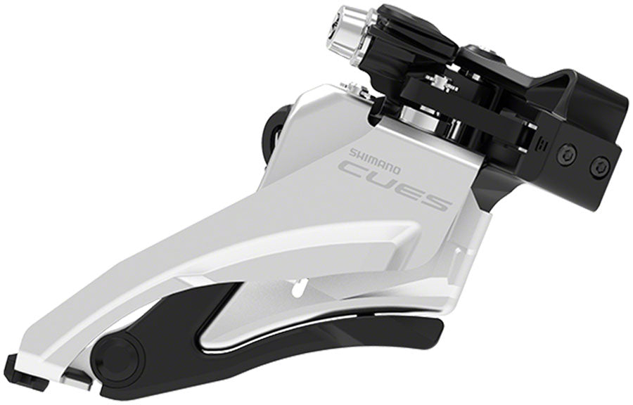 Shimano CUES FD-U4000-M Front Derailleur - 9/10-Speed Double Side Swing Mid Clamp Mount 36/40t Max BLK/Silver-Goodwynn'sGoodwynn's