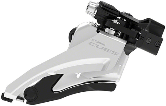 Shimano CUES FD-U4000-M Front Derailleur - 9/10-Speed Double Side Swing Mid Clamp Mount 36/40t Max BLK/Silver-Goodwynn's