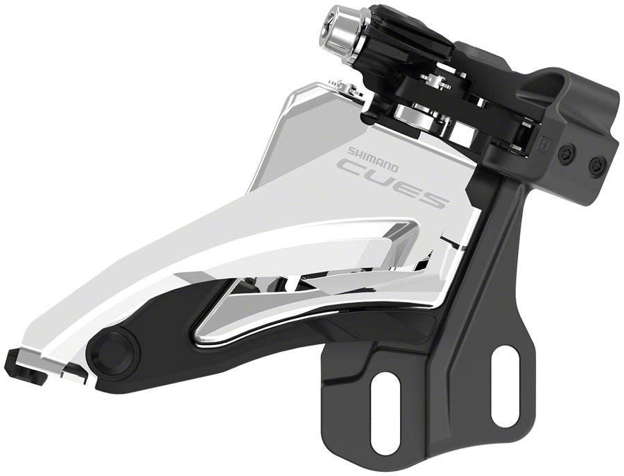 Shimano CUES FD-U6000-E Front Derailleur - 10/11-Speed Double Side Swing E-Type Mount W/O BB Bracket Plate 36/40t Max BLK/Silver-Goodwynn'sGoodwynn's