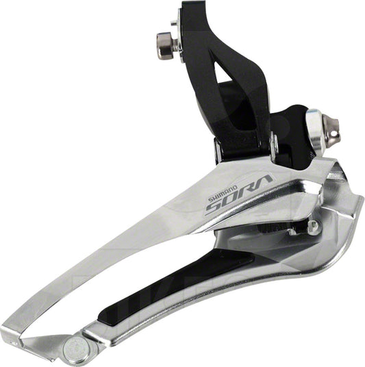 Shimano Sora FD-R3000 9-Speed Double Braze-On Front Derailleur only compatible Sora R3000 2x left shifter-Goodwynn's